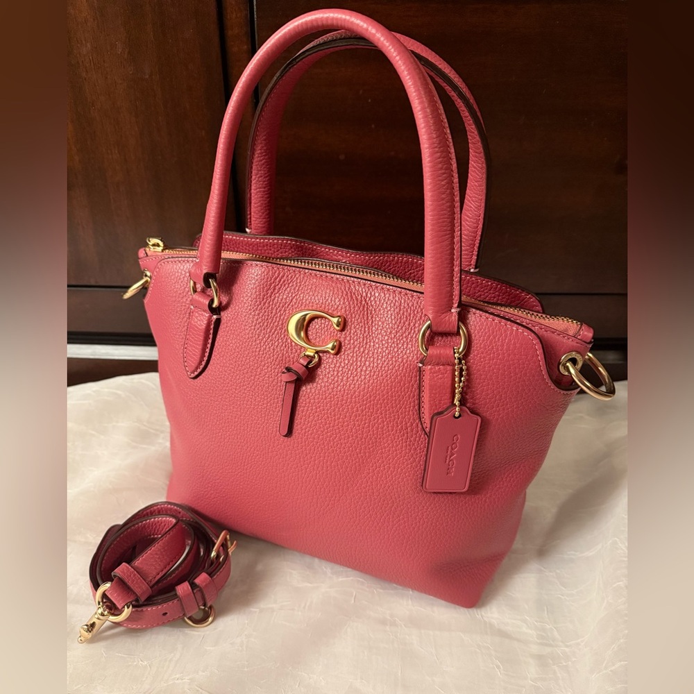 Coach Remi Satchel Handbag Crossbody Mauve